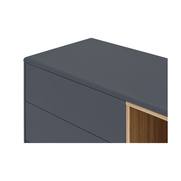 Temno siva nizka komoda 180x76 cm Corvo - Teulat-image-1