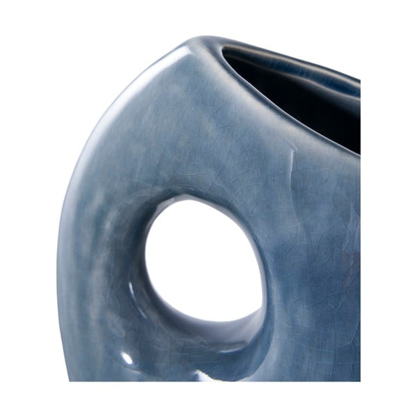 Temno modra keramična vaza (višina 18 cm) – House Nordic-image-3