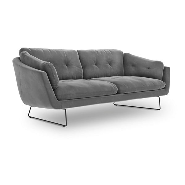 Siva žametna zofa Windsor & Co Sofas Gravity-image-2