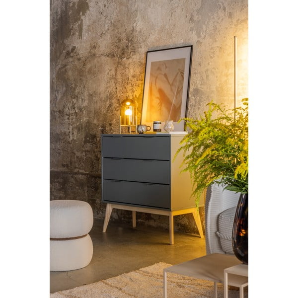 Prašno zelena komoda 80x83x40 cm Pisco – Marckeric-image-1