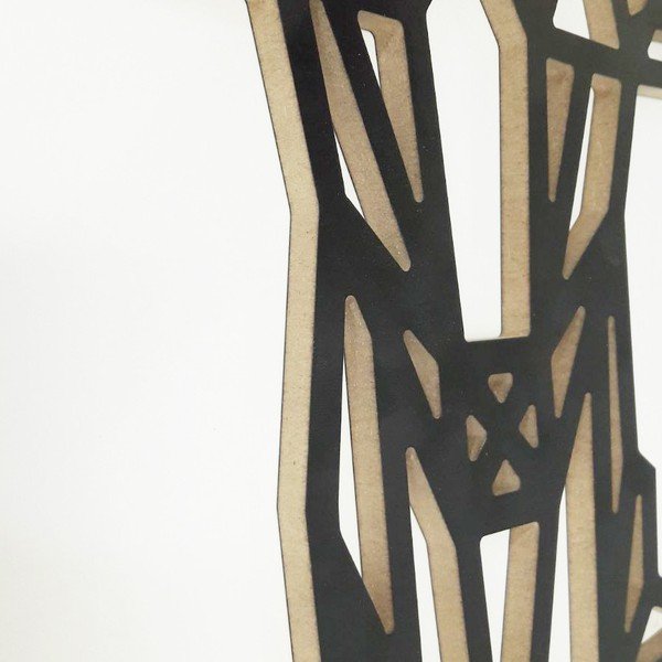 Črna stenska dekoracija Deer, 39 x 65 cm-image-2