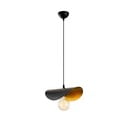 Črna/bronasta viseča svetilka s kovinskim senčnikom Sivani – Opviq lights