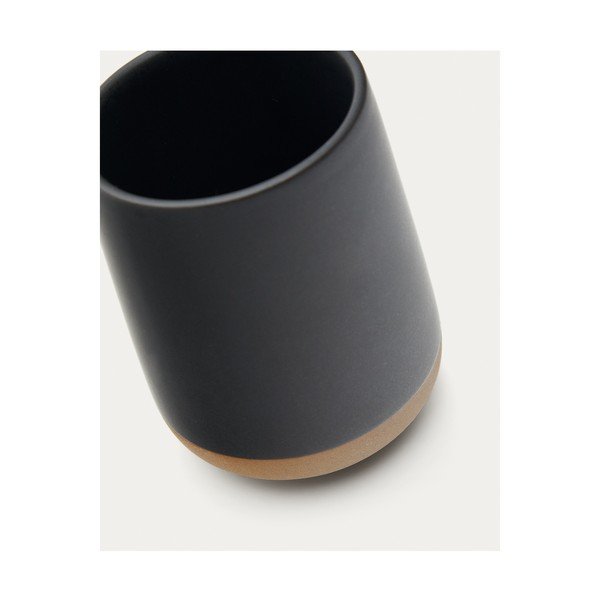 Temno siv keramičen lonček za zobne ščetke Silma – Kave Home-image-4