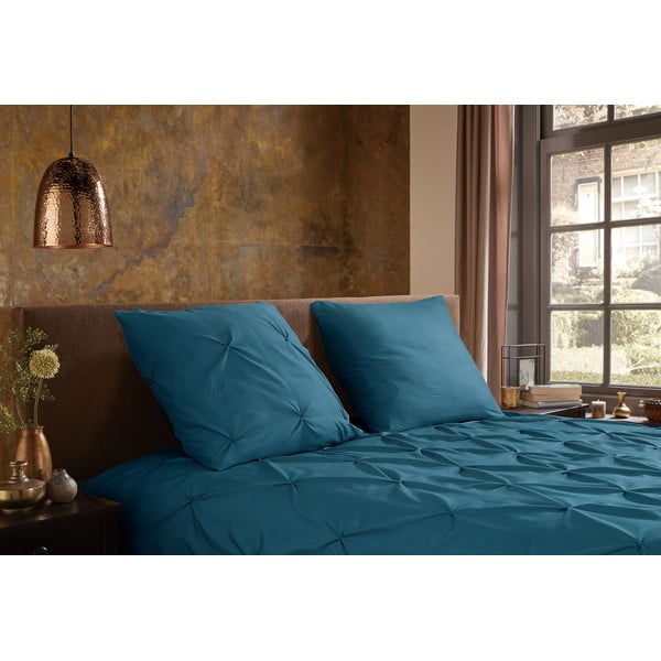 Modrozelena enojna/podaljšana posteljnina iz mikrovlaken 140x220 cm Pure Elegance – Good Morning-image-1