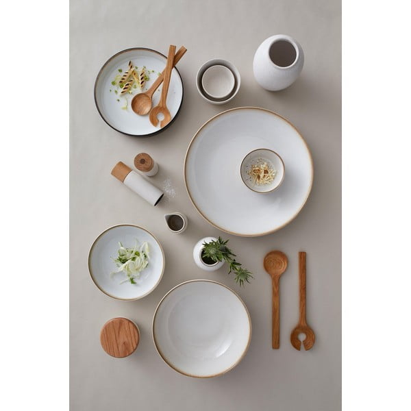 Bel keramičen komplet mlinčkov za poper in sol 2 ks Gastro Cream – Bitz-image-1