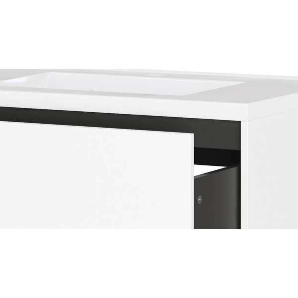 Bela stenska omarica za pod umivalnik v mat dekorju 81x61 cm Bodera – Germania-image-4
