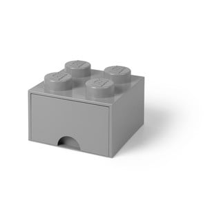 Siva kvadratna škatla za shranjevanje LEGO®