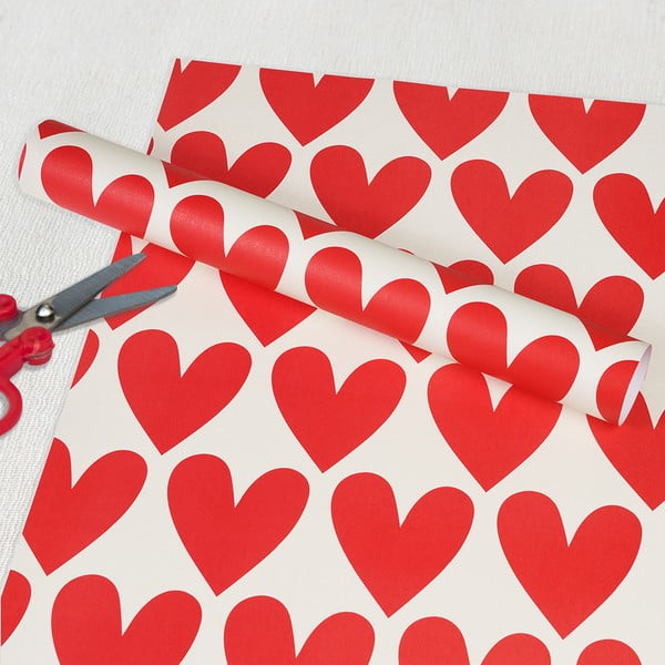 Darilni papir v kompletu 5 ks Hearts – Rex London-image-1