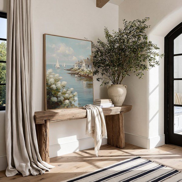 Tiskana slika z okvirjem 60x80 cm Quiet Bay – Styler-image-1