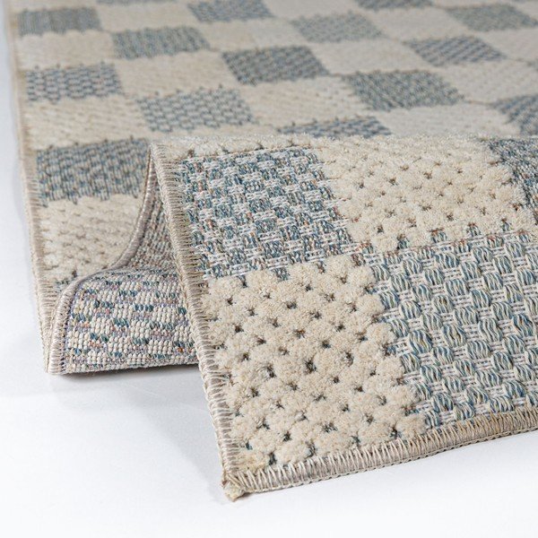 Moder pralen tekač iz mešanice bombaža 80x230 cm Muted Checkerboard – Flair Rugs-image-2