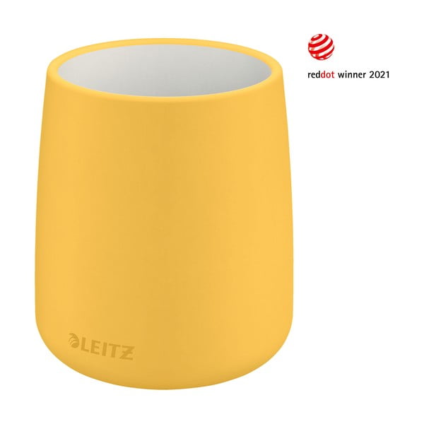 Rumen keramičen lonček za svinčnike Leitz Cosy-image-4