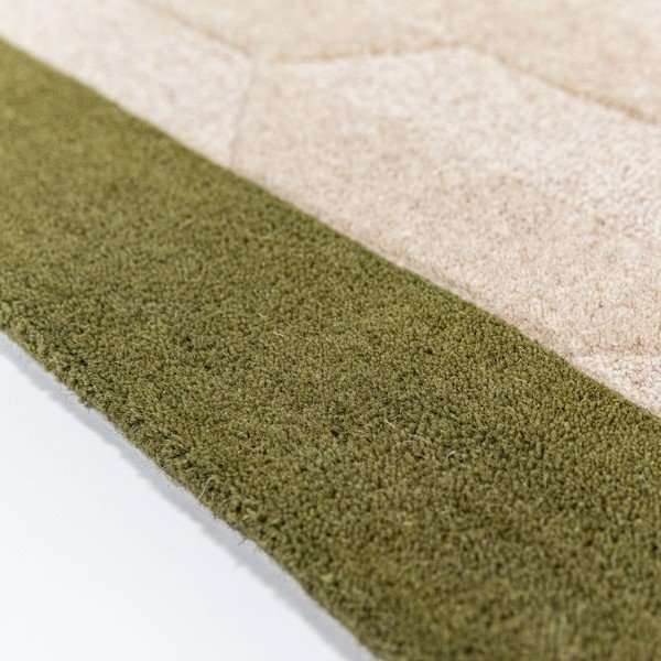 Zelena/v naravni barvi ročno tkana volnena preproga 120x170 cm Apex Border Wool – Flair Rugs-image-4
