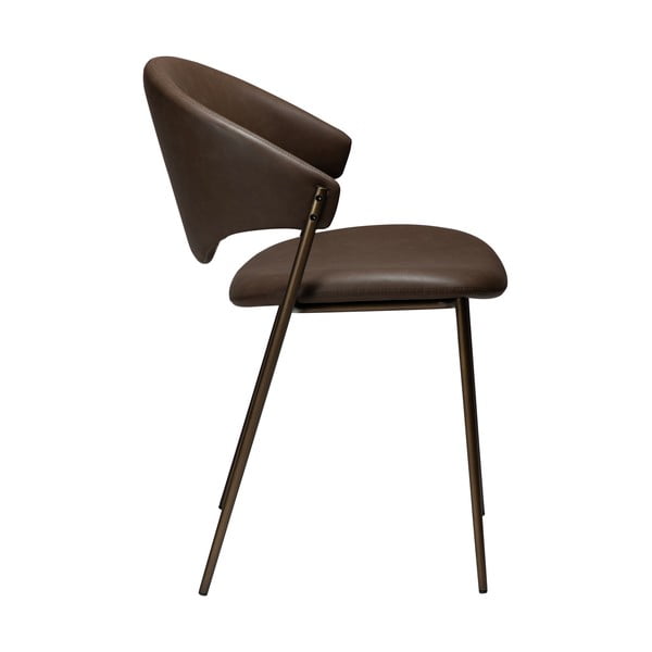 Temno rjav jedilni stol iz umetnega usnja Zone – DAN-FORM Denmark-image-2