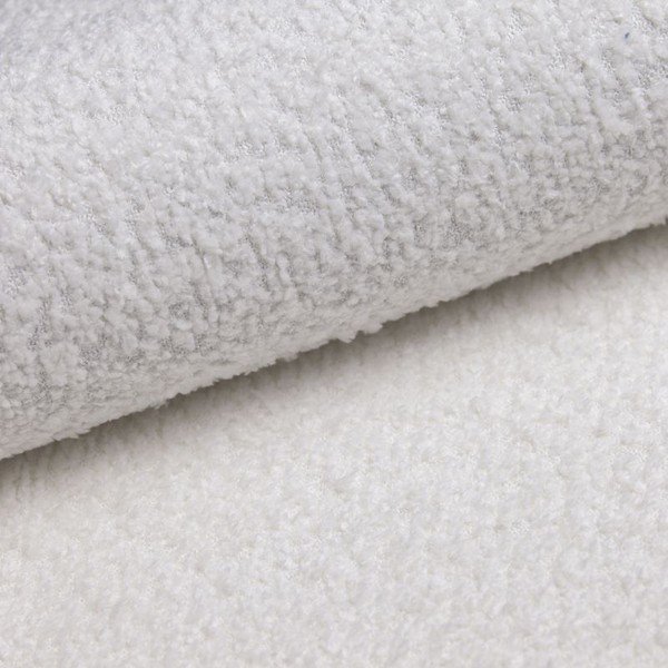 Kremno bela kotna sedežna garnitura iz tkanine bouclé (desni kot/v obliki črke "U") Ariella – Ropez-image-4