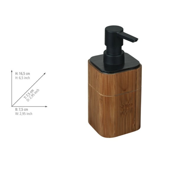 Rjav bambusov komplet pripomočkov za kopalnico Serro – Wenko-image-4