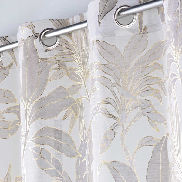 Bež-zlato prosojna zavesa 135x240 cm Vayana – douceur d'intérieur-image-2