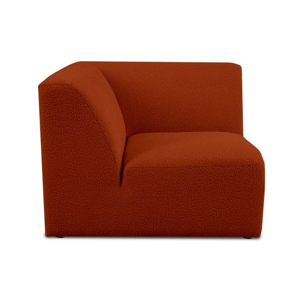 Opečnato oranžen modul za sedežno garnituro iz tkanine bouclé (s kotom po izbiri) Roxy – Scandic