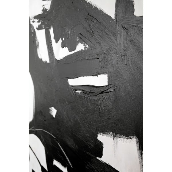 Ročno naslikana slika 100x100 cm Playblack 1 - Malerifabrikken-image-2