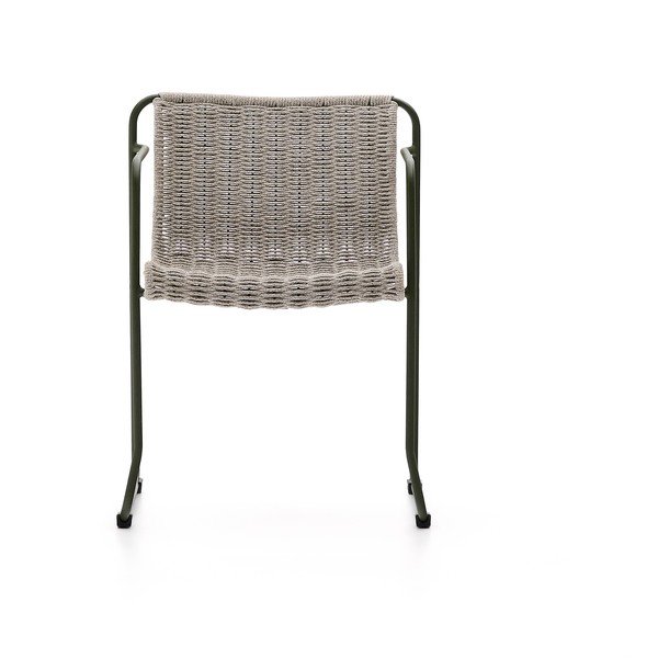 Prašno zelen kovinski vrtni stol Maurina – Kave Home-image-2