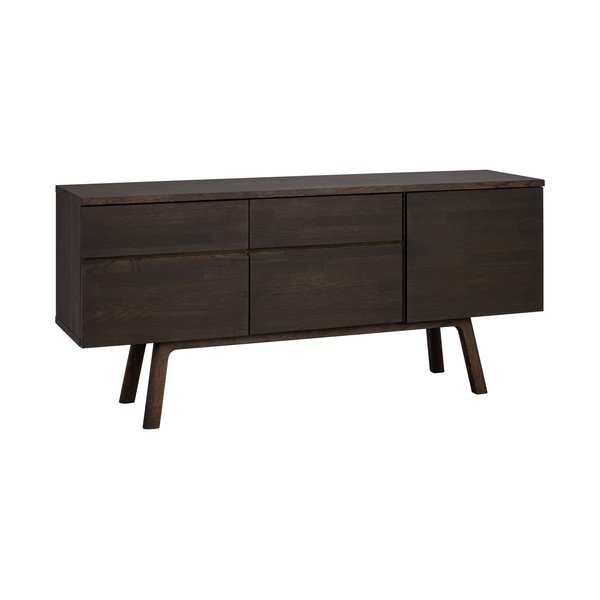 Komoda iz masivnega hrasta v temni naravni barvi 170x77x42 cm Cleardale – Rowico