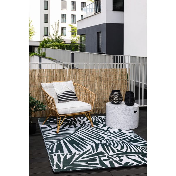 Zeleno-bela zunanja preproga Green Decore Fern, 150 x 240 cm-image-1