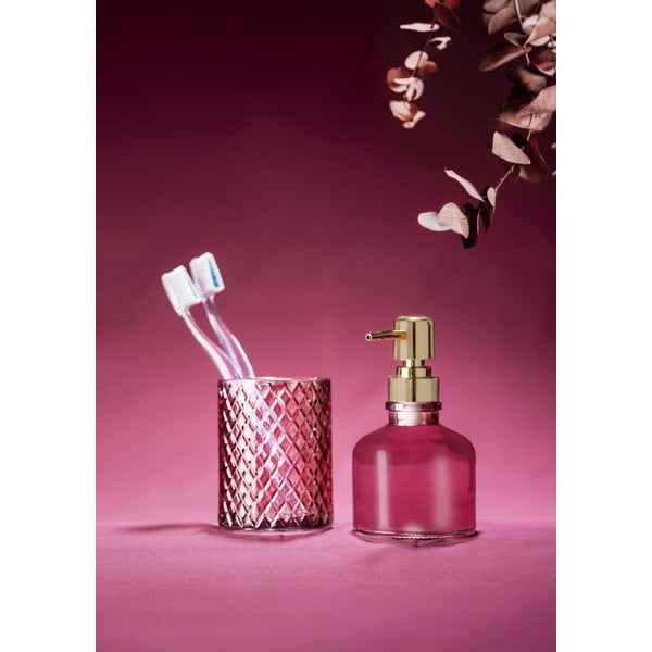 Temno rožnat steklen dozirnik za milo 200 ml Atessa – Wenko-image-3