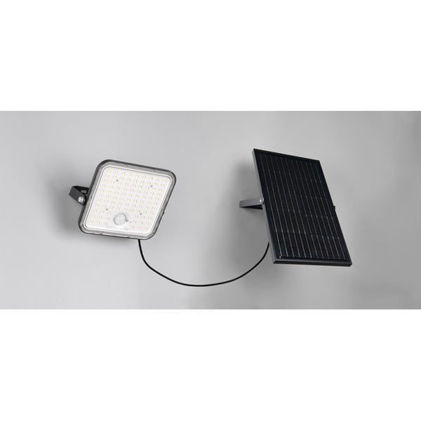 LED stenska zunanja svetilka s časovnikom in solarnim panelom (višina 19 cm) Acora – Trio-image-1
