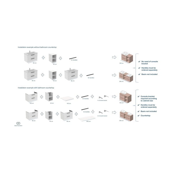 Antracitno siv pult kopalniške omarice 100x51 cm i.Life B – Ideal Standard-image-4
