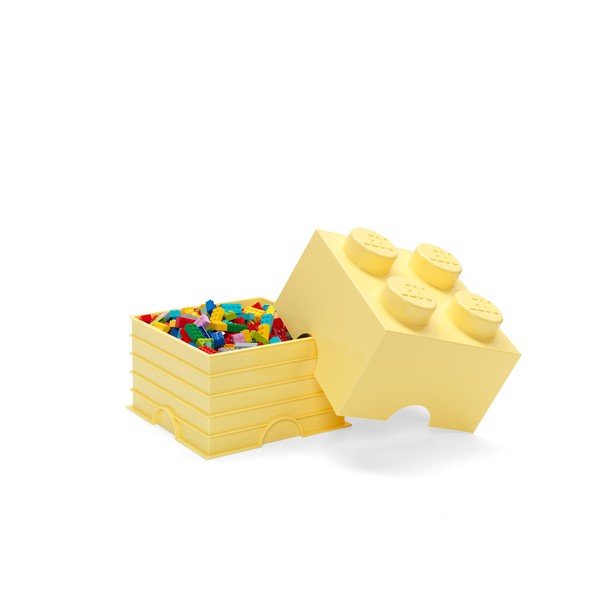 Svetlo rumena kvadratna škatla za shranjevanje LEGO®-image-1