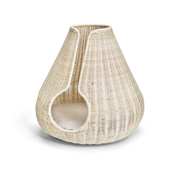 Podloga za mačke iz ratana v naravni barvi ø 56 cm Perla Natural – MiaCara