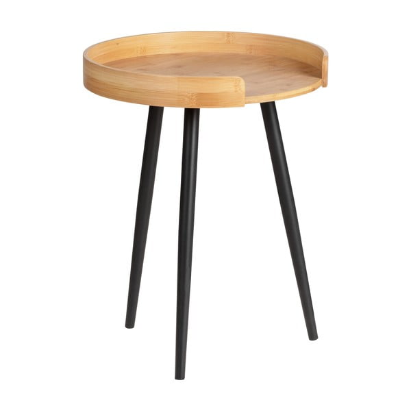 Bambusova okrogla stranska mizica ø 40 cm Loft – Wenko
