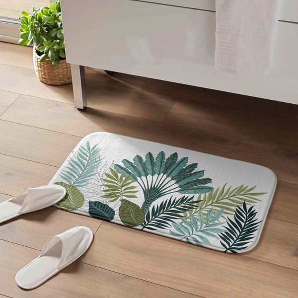 Belo-zelena kopalniška preproga 45x75 cm Panazio – douceur d'intérieur-image-1