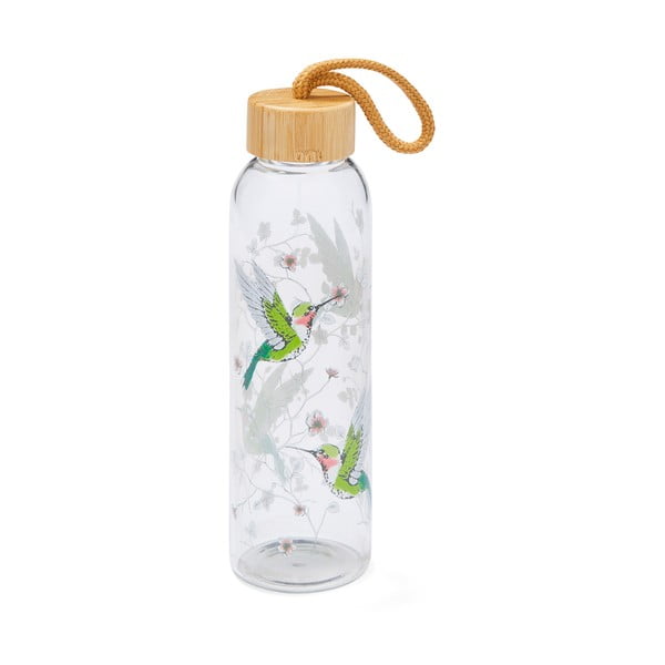 Zelena steklena steklenica za vodo 500 ml Hummingbirds – Cooksmart ®