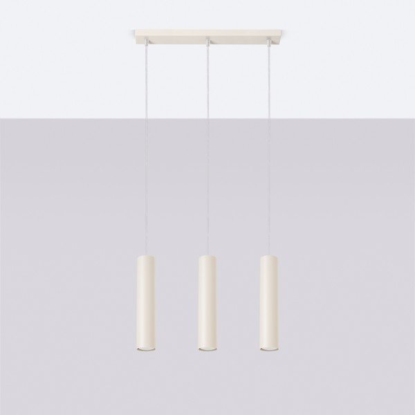 Kremno bela viseča svetilka Castro – Sollux-image-3