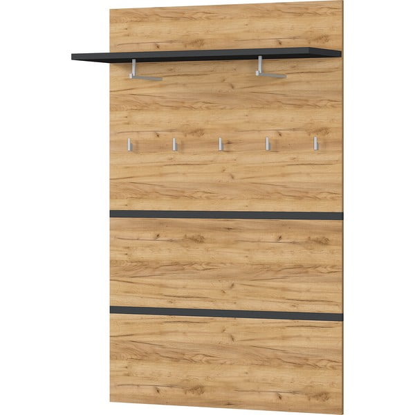 Garderobni panel v hrastovem dekorju v naravni barvi Lissabon – Germania-image-2