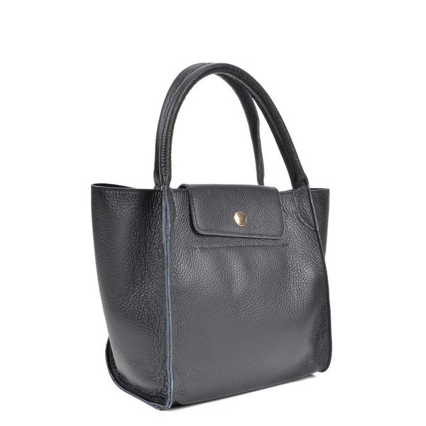 Črna usnjena torbica Roberta M Pola Nero-image-3