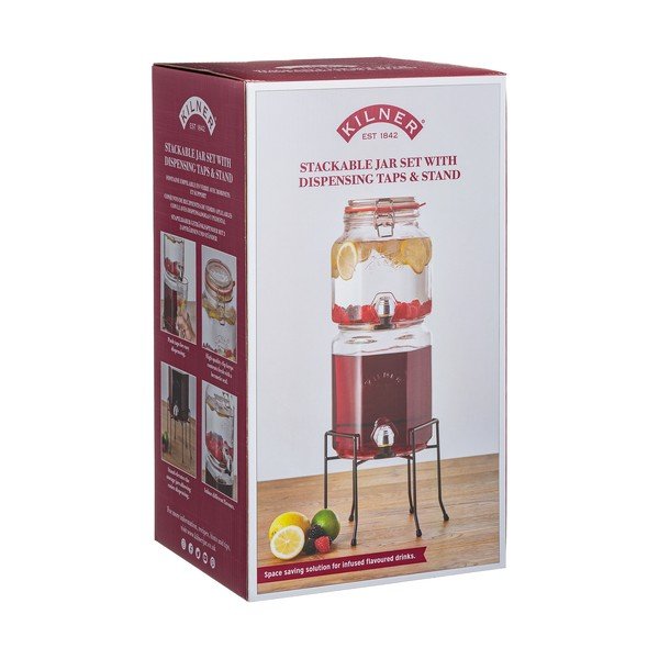 Vrča za pijačo s stojalom 5,2 l - Kilner -image-1