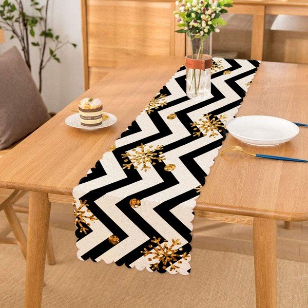 Namizni tekač 45x140 cm Zig Zag – Minimalist Cushion Covers-image-1
