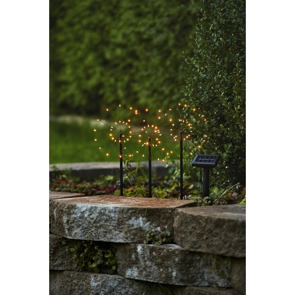 LED zunanje svetilke v kompletu za v zemljo 3 ks s solarnim panelom (višina 40 cm) Firework  – Star Trading-image-2