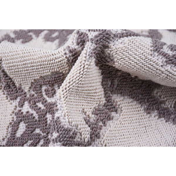 Sivo-bež bombažna preproga Vitaus Sarmasik, 100 x 150 cm-image-3
