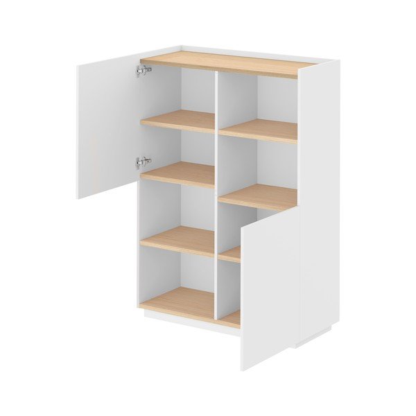 Bela mat knjižna omara 100x147 cm Nina - TemaHome-image-3