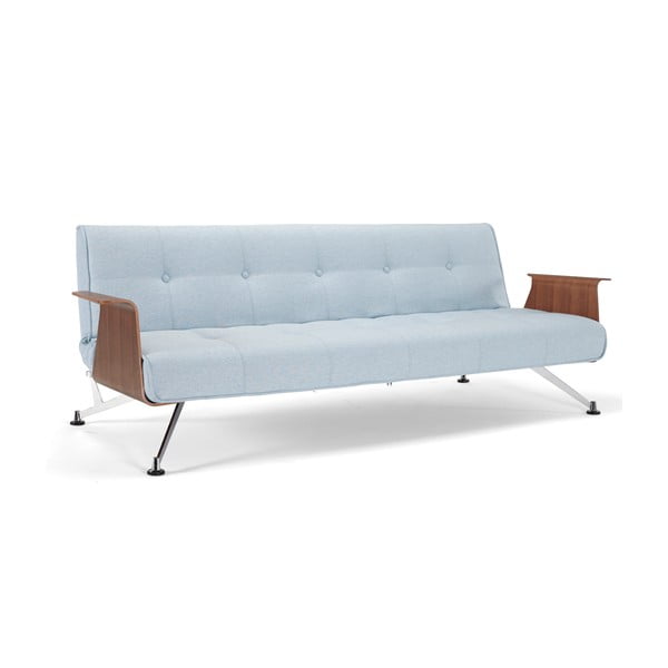 Svetlo modra raztegljiva sedežna garnitura z nasloni za roke Inovacija Clubber Sofa