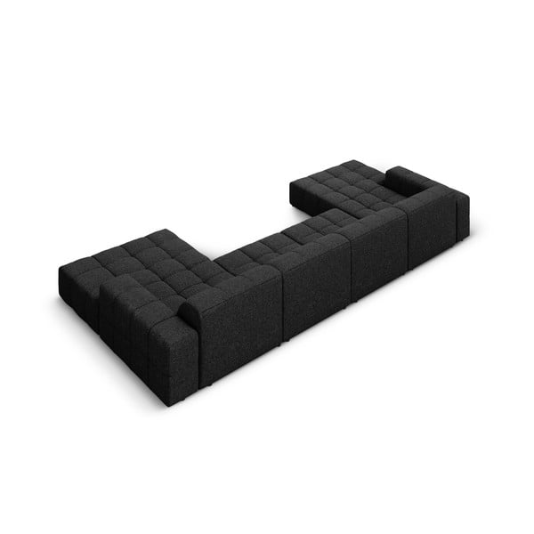 Antracitno siva kotna sedežna garnitura (v obliki črke "U") Chicago – Cosmopolitan Design-image-4