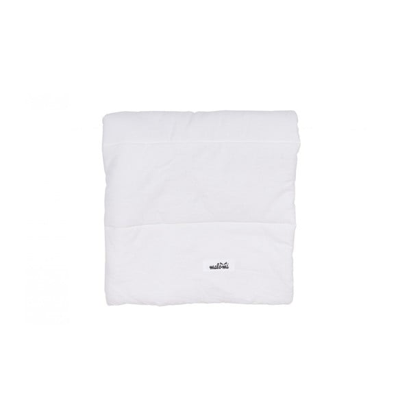 Bela bombažna odejica za povijanje 75x75 cm - Malomi Kids-image-2