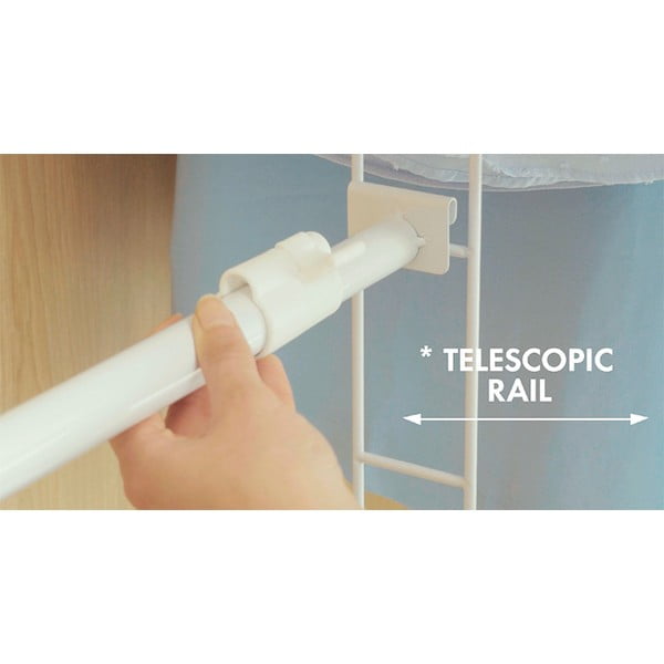 Bel teleskopski drog za oblačila Compactor Telescopic Garment Rail-image-2