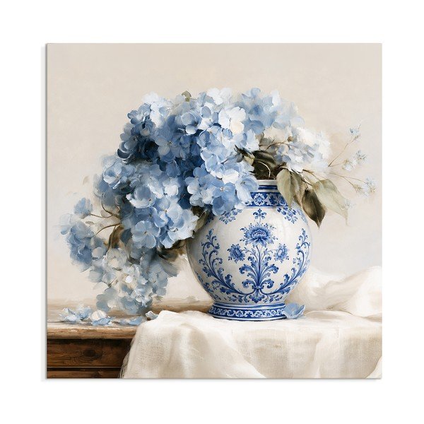 Tiskana slika na platnu 60x60 cm Porcelain Vase – Styler