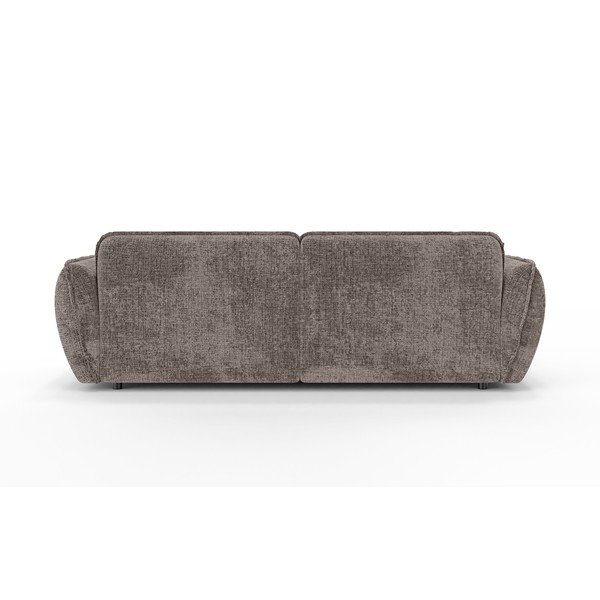 Sivorjava kotna sedežna garnitura iz šenilje (levi kot/z ležalnikom) Nelia – Ropez-image-4