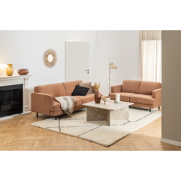 Bež marmorna mizica 90x90 cm Vega – Actona-image-2