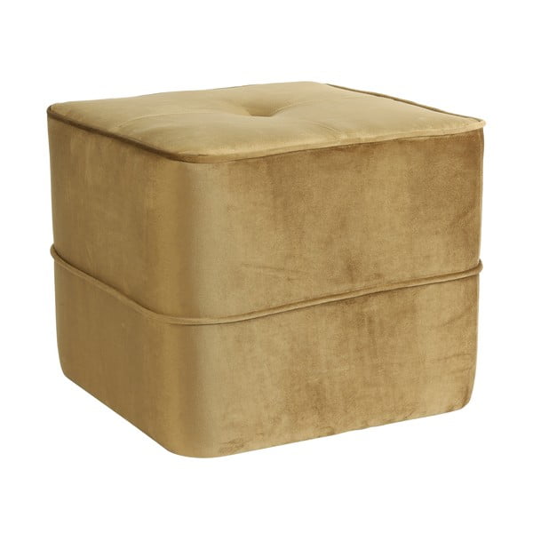 Žameten tabure v zlati barvi Kiki – Light & Living