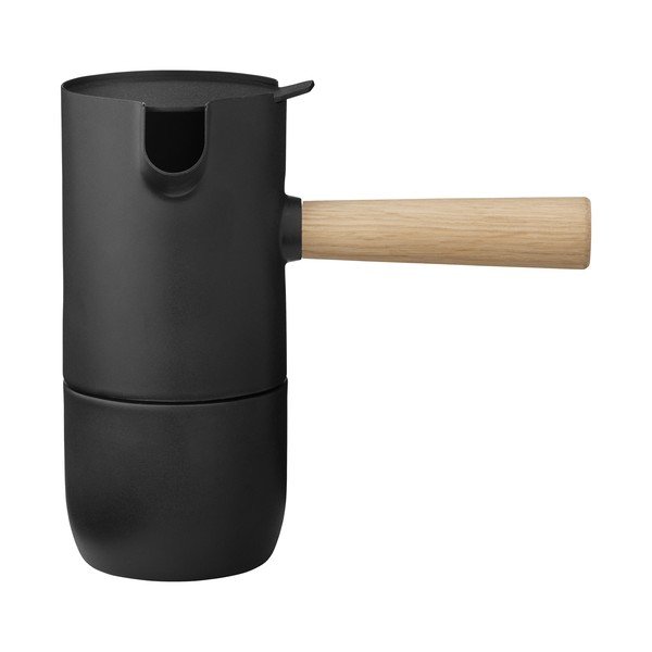 Črna kafetiera iz nerjavečega jekla 250 ml Collar – Stelton